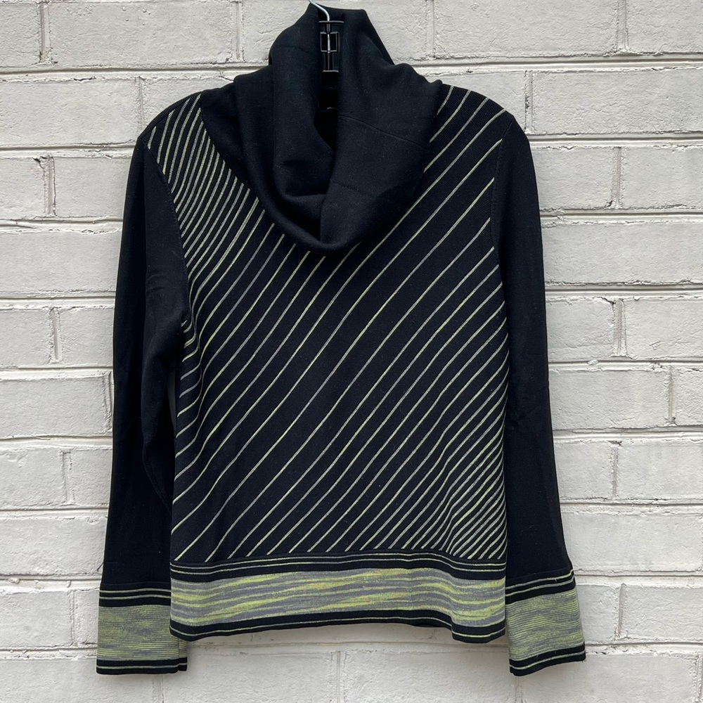 EUC Vintage Sculpture Silk Size M Cowel Neck Sweater